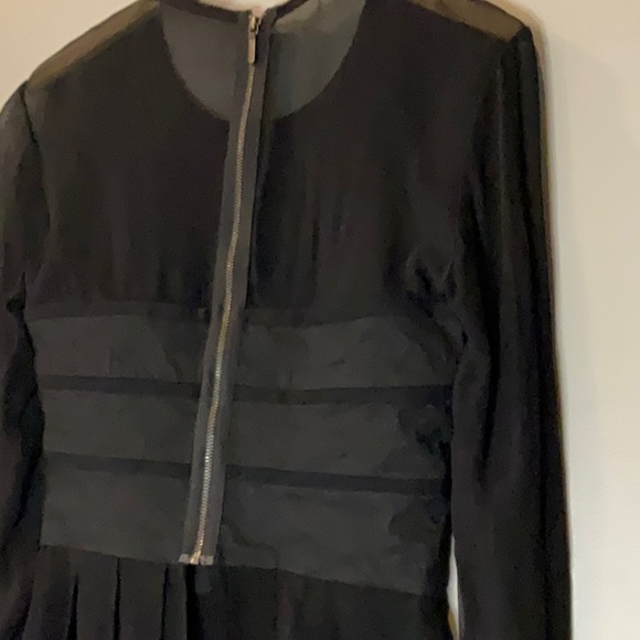 Nicole Miller Artelier Black Layered Blouse Sz S - Picture 4 of 6